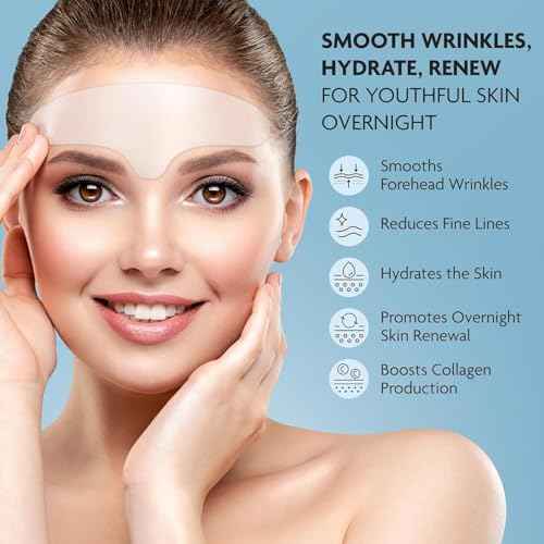 Dersie Silicone Forehead Wrinkle Patches: Overnight Use Forehead Wrinkles Treatment - Reusable Anti Wrinkle Pads for Wrinkles - 3 Patches