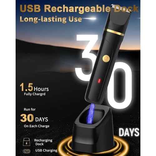 Beard Trimmer for Men,Manscape 3-in-1 Electric Razor Groin Groomer,IPX7 Waterproof Wet/Dry,Versatile Body Hair Trimmer for Ball/Beard/Nose,USB Rechargeable & Nose/Shaves Head,Christmas Gifts for Men