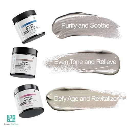 JUMAN Dead Sea Minerals Facial Care Set | For All Skin Types | Mask Set with Essential Oils & Plant Extracts | Nourishes, Protects & Restores | SLS & Paraben Free | Vegan | Pack of 3