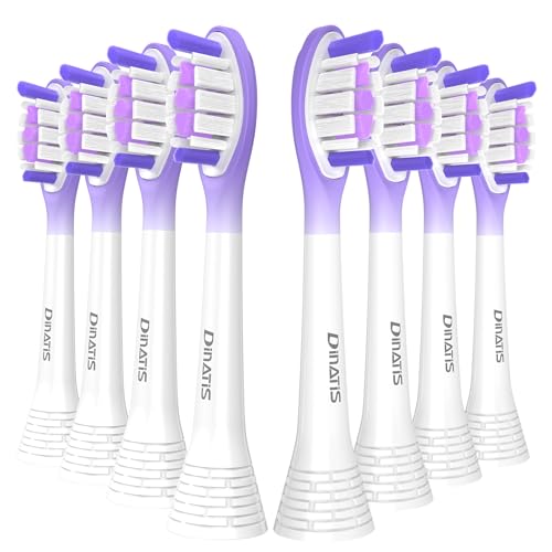 10 Pcs Replacement Toothbrush Heads for Philips Sonicare Electric Toothbrush C3 G3 W3,2/3 Series,ProtectiveClean 4100/5100/6100,ExpertClean 7500,DiamondClean 9300/9500,FlexCare,Click-On