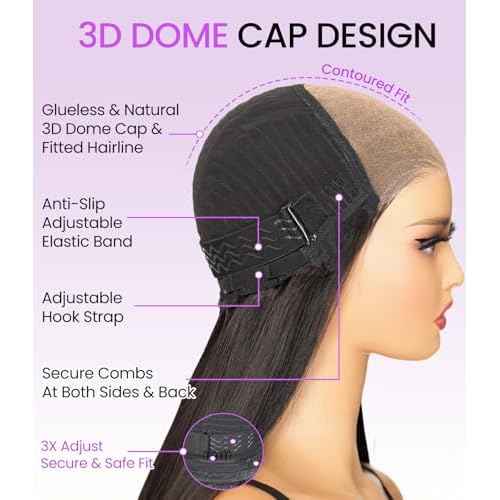 Highlight Lace Front Wig Human Hair Loose Wave 6X5 Glueless Wigs Human Hair Pre Plucked 180% Density Wear and Go Highlight Short Bob Wigs for Women Pre Everything 14inch