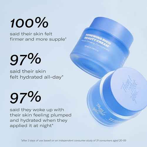 Then I Met You Renewing Rich Beauty Cream, Deep Hydration Korean Moisturizer with Quad Ginseng Complex, Fast Absorbing Vegan-Cruelty-Free Plant-Based Antioxidant, Alcohol Free Skincare for Exfoliated