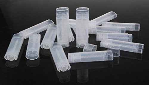 CTKcom 100 Pcs Oval Lip Balm Tubes With Lids,Plastic Deodorant Lip Lipstick Balm Tubes,Empty Plastic Containers 5ml 5Gram,Chapstick Tubes100Pcs (Clear)