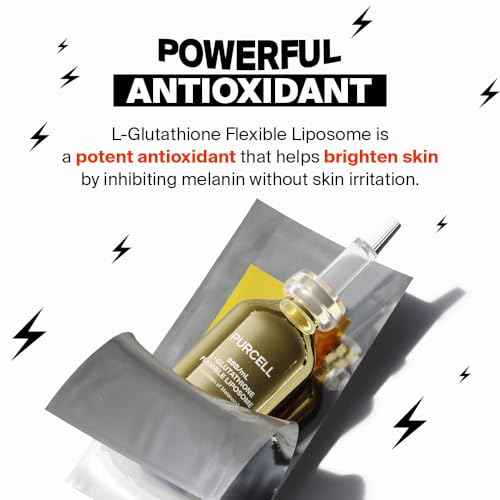 5% L-Glutathione (88B/mL) Flexible Liposome Face Serum - High Concentration with Vitamin B3, Vitamin E, Tranexamic Acid for Hydrating & Brightening (1.85 fl oz / 55ml)