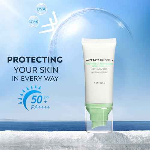 Centella Sunscreen SPF 50+, Face Sun Screen Long-Lasting Protection¡¼Moisturizing Water Fit¡½¡¼ Refreshing &Non-Greasy¡½¡¼Lightweight¡½¡¼NO White Cast - Dry Oily Skincare¡½Green ¡¿ 1