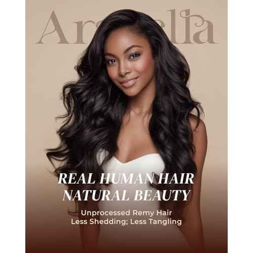 Arabella 5x6 Wear and Go Glueless Wigs Human Hair 210% Density Glueless Wig 12a Pre Cut Lace Front Wigs Human Hair 100% Pre Bleached Plucked Body Wave Wig (20inch, 5X6 Body Wave)