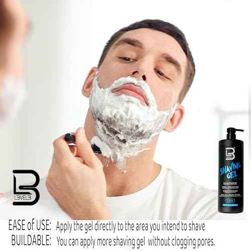 Level 3 Shaving Gel - Straight Razor Shave Gel - Non-Irritating - Refreshing Smell L3 - No Hot Towel Necessary - Level Three Razor Gel