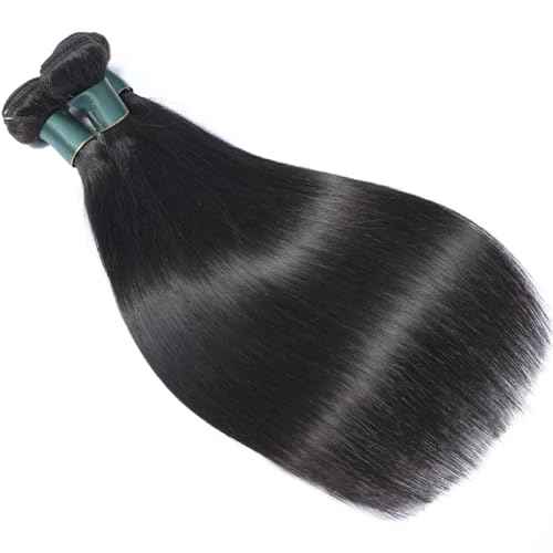 Great Grace Brazilian Straight Bundles Human Hair 12 14 16 Inch 12A 100% Unprocessed Virgin Human Hair Weave 3 Bundles Deals Natural Black Color (Natural Balck 3 Bundles, 12 14 16)