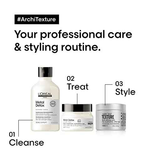 L'Or?al Professionnel Paris Architexture - Medium Hold Texturizing Pomade, Creates Texturized Structure and Matte Definition, for All Hair Types
