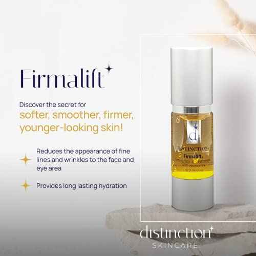 Distinction Firmalift Firming Face & Eye Serum ? Anti Aging Serum Lotion Cream and Moisturizer | Helps Reduce the Appearance of Fine Lines and Wrinkles, Soothes (1 Fl Oz, 2 Pack)