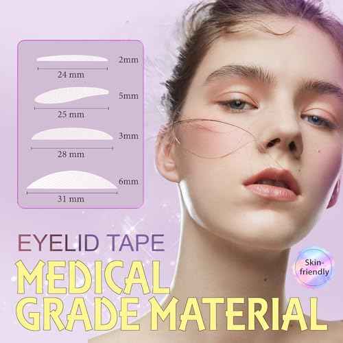 720PCS Invisible Eyelid Tape - Eyelid Lifter Strips - Eyelid Tape for Hooded Eyes Invisible, Instantly lifts loose Skin Around The Eyes Without Surgery, Creating Deep, Natural-looking Eyelids Easily