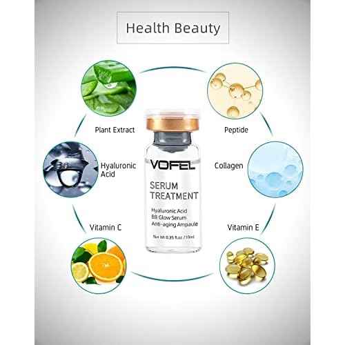 Hyaluronic Acid Serum for Microneedling Serum Ampoules for Face BB Glow Starter Kit 0.35 oz 4 Vials