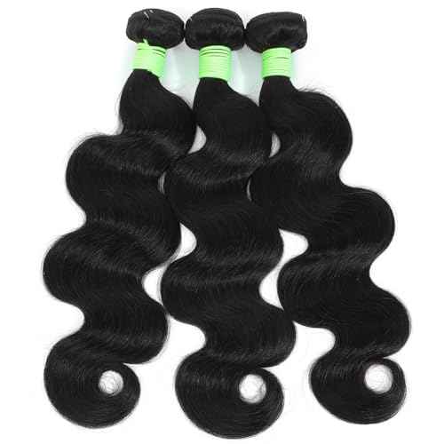 Human Hair Bundles Body Wave Bundles Human Hair 20 22 24 Inch 12A Grade 100% Unprocessed Brazilian Virgin Hair Body Wave 3 Bundles Deals Real Human Hair Extensions For Black Women Natural Black