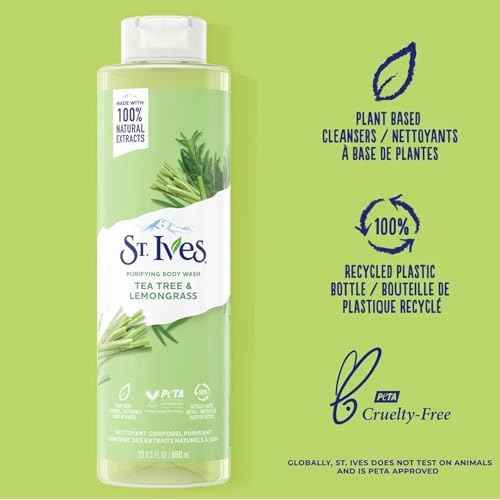 St. Ives Purifying Body Wash Tea Tree And Lemongrass 22 Fl oz - PACK OF 2