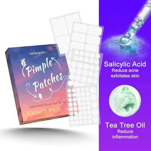 324pcs Acne patches,Pimple Patches Storage Boxes,Tea Tree Oil, Salicylic Acid-Large Pimple Patch for Face Acne Patches Large, Hydrocolloid Acne Dots for Acne - Zit Patches