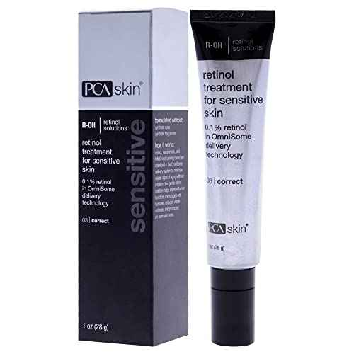 PCA SKIN Retinol Treatment for Sensitive Skin - Anti Aging Face Serum to Gently Reduce Redness & Minimize Fine Lines & Wrinkles - Contains Vitamin A & Hydrating Niacinamide (1 oz)