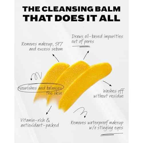 Then I Met You Living Cleansing Balm, Melts Makeup & Sunscreen, Non-Stripping Zero Residue Oil Cleanser with Seaberry, Olive, Grape Seed Oils, Vit E & Persimmon, First-Step Clean Vegan Korean Skincare