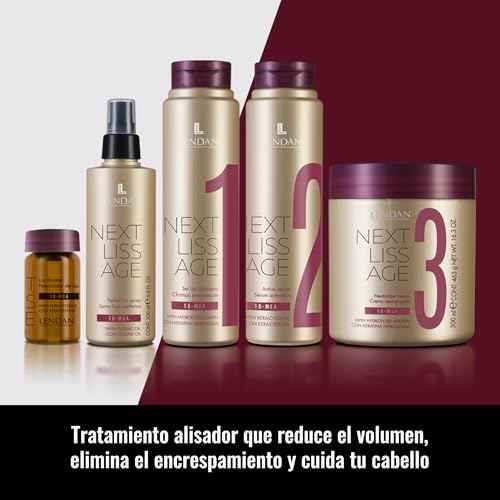 Lendan - Hair Conditioner - Neutralizing Cream Next Liss Age N¨¬3-500ml - Step 3 Professional Pack - Completes the Straightening Process - Nourishes, Hydrates, and Soften - Long-Lasting Straightening