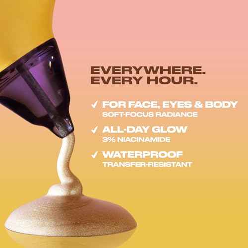 Urban Decay Face Bond Luminizer, Water-Resistant All-Over Liquid Highlighter + Bronzer, Face, Eye, and Body Glow Makeup, with 3% Niacinamide, Smudge-Resistant, Transfer-Resistant - 1 fl oz