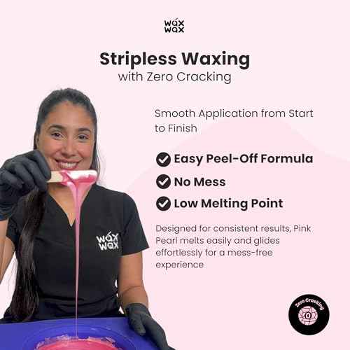 Pink Pearl Hard Wax Beads | Brazilian & Bikini Wax for Ultra Sensitive Skin | Rosin-Free, Hypoallergenic, Strip-Free, Low Melting, Cruelty-Free, Eco-Friendly Waxing Beads | Made In Italy-2.5lb