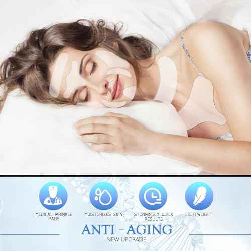 Facial Wrinkle Patches Reusable Silicone Forehead, Neck & Chest Pads ? Anti Aging Overnight Smoothing Patches for Fine Lines, D?collet? & Face Wrinkle Care, Skin Rejuvenation, 18 Pcs