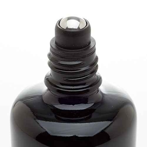 Infinity Jars 100?ML Black Ultraviolet Glass Bottles Airtight, Leak-Proof, Smell-Proof Screw-Top Containers for Essential Oils, Perfume, Lotion, Travel Storage, Reusable 7 Bottles Variety Pack