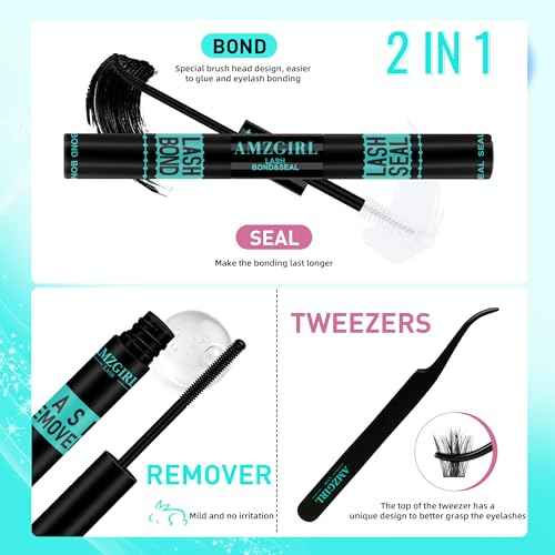 Manga Lash Clusters Kit 140pcs C Curl Fairy Eyelash Extension with Individual Lashes Bond and Seal Waterproof,Eyelashes Glue Remover,Lash Applicator for Volume Anime Lashes Cluster(Doll,C-10-18mm Kit)