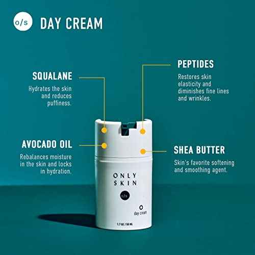 Daily Daytime Facial Moisturizer (1.7 Ounce) - Daily Moisturizing Cream, Lightweight Moisturizer to Hydrate Skin, Includes Premium Ingredients; Squalane to Hydrate