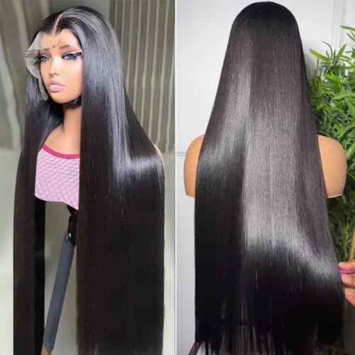 BELE 13x4 Lace Front Wigs Human Hair 22 Inch 200% Density Pre Plucked Brazilian Virgin Straight Skinlike Real Hd Lace Frontal Wigs Human Hair Glueless Straight Lace Front Wigs for Women