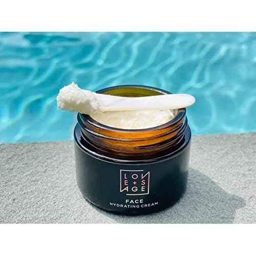Love + Sage Vitamin-Rich Hydrating Face Cream, Whipped Oil-Based Moisture, Coconut Oil, Triglycerides, Vitamin E, Olive Squalene, Anti-Oxidant, Vegan, Cruelty-Free (Rose, Lavender, Ylang Ylang)