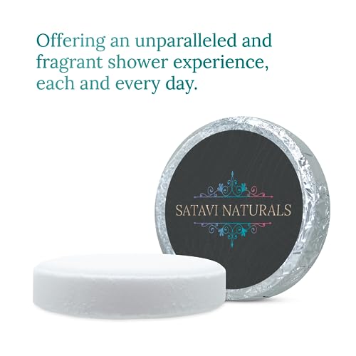 Satavi Naturals Aromatherapy Shower Steamers (6-Pack) Revive - Eucalyptus & Mint Scented Vapor Tabs for Self-Care, Aromatic Shower Bath Bombs, Natural Essential Oils for Women & Men