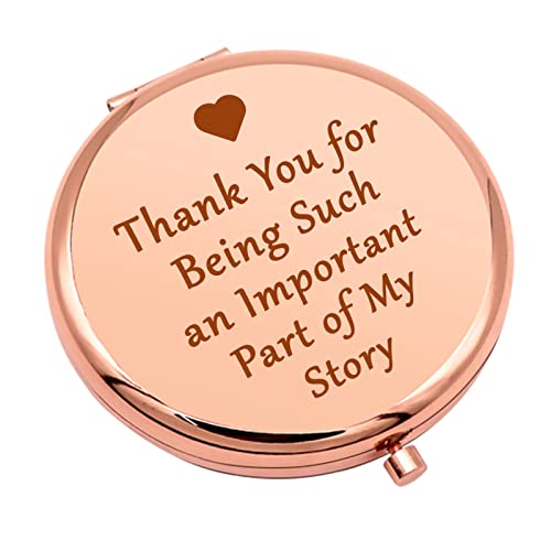 Thank You Gift for Women Compact Makeup Mirror for Sister Friend Bestie Daughter Birthday Gift for Women Appreciation Gift Folding Makeup Mirror for Teacher Mom Coworker Christmas Graduation Gifts