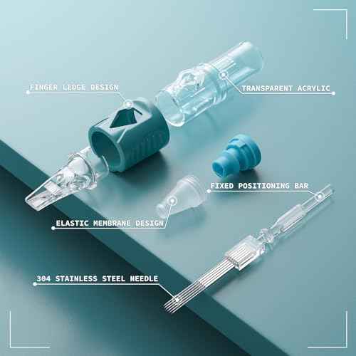 20Pcs 1209RM Tattoo Cartridge Needles Standard Round Magnum Professional Disposable Tattoo Needle with Membrane