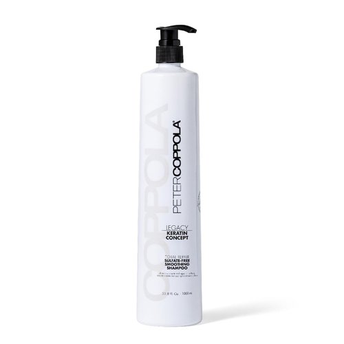 PETER COPPOLA Total Repair Cleansing & Smoothing Sulfate-Free Shampoo - For Color Treated Hair – Color Safe, Sodium Chloride-Free Keratin Shampoo – Strengthens and Repairs Damaged Hair (33.8 FL Oz)