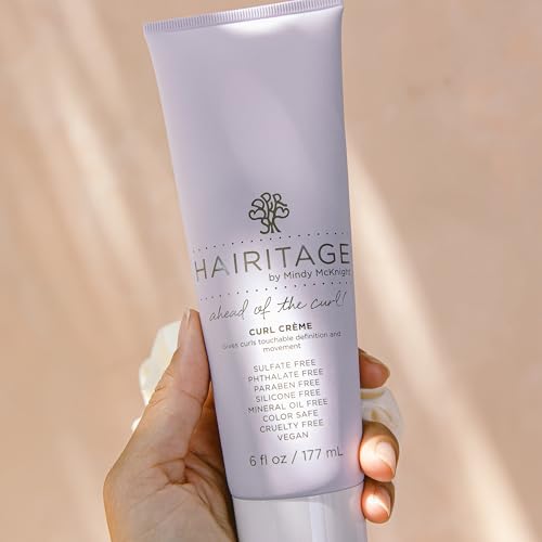 Hairitage Curl Cream + Leave in Conditioner Bundle - Jojoba Oil Curl Defining Cream for Curly Hair ? Leave in Conditioner + Coconut Oil + Shea Butter ? Hydrating + Moisturizing, Vegan + Cruelty-Free