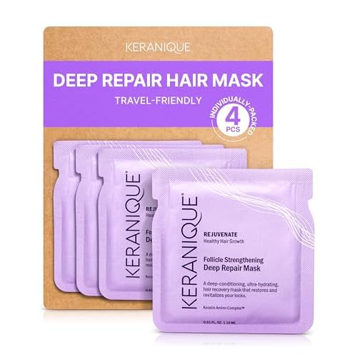 Keranique Hair Mask - Deep Repair and Intense Hydration for Damaged, Dry, Fine Hair with Keratin Protein