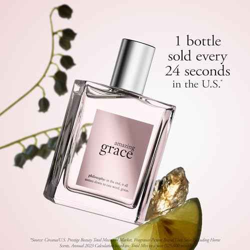 philosophy amazing grace eau de toilette - clean & floral women's perfume - with notes of bergamot, muguet & musk - long lasting fragrance
