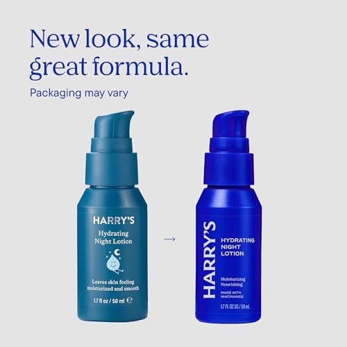 Harry's Hydrating Night Lotion, Night Moisturizer for Face, Lightweight 1.7 Fl Oz, 2 Pack