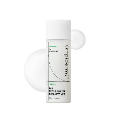 Zipiderm EGF Skin Barrier Cream Toner – Korean Milky Hydrating Toner for Dry, Sensitive & Acne-Prone Skin with Ceramides, Hyaluronic Acid, Rice Bran & Soy Protein, Moisturizing Skincare, 5.07 fl oz
