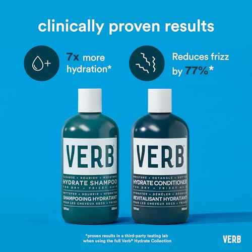 VERB Hydrate Conditioner - Nourish Dry + Frizzy Hair - Smooth + Reduce Frizz - Amber + Warm Jasmine Scent