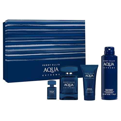 Perry Ellis Aqua Extreme Gift Set - 3.4 fl oz eau de toilette, 1.7 oz shower gel, 6 oz body spray, .25 fl oz EDT travel mini