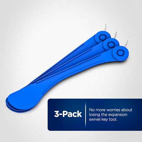 Galvanox Dental Orthodontic Expansion Swivel Key Tool for Palatal Expanders (3 Pack)