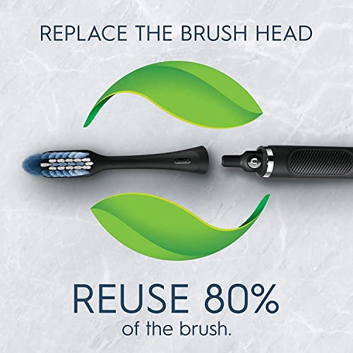 Oral-B Clic Toothbrush, Rose, with 2 Replaceable Brush Heads and Magnetic Toothbrush Holder