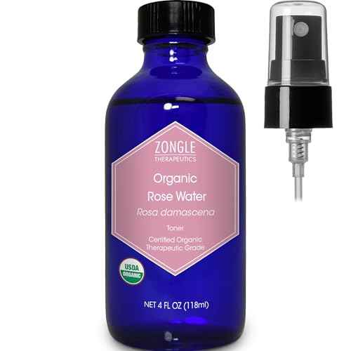 Organic, Rose Water, Spray for Face, Hyderating Toner ? 100% Pure, Rose Water, by Zongle Therapeutics Grade, 4 Oz