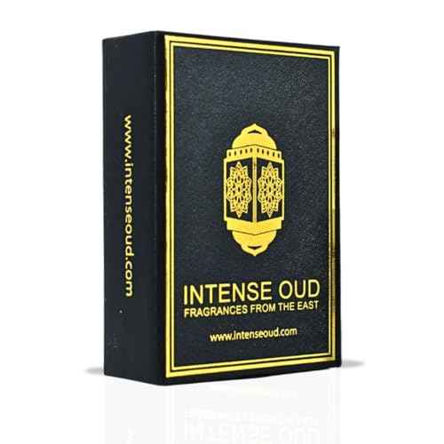 INTENSE OUD Woody Vanilla Long Lasting Arabian Perfume Oils for Women 12ML (0.40 OZ) Concentrated Perfume Oil with Sweet Vanilla, Soft Sandalwood & Rich Oud ? Fragrance Oil in Black Gift Box