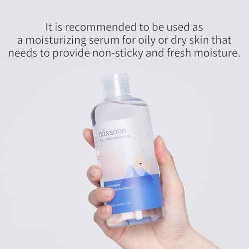 mixsoon Glacier Water Hyaluronic Acid Serum - Deep Hydration and Cooling for Face, Hydration Booster, Refreshing Lightweight Texture 30ml / 1.01 fl.oz. Korean Glass Skin Care