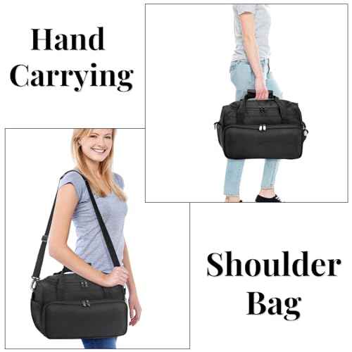 Hairstylist Travel Bag, Large Capacity Hairdresser Bag with Divider, Sturdy Barber Case Holder for Hair Stuff, Professional Cosmetology Organizer for Curling Iron Hair Straightener Supplies