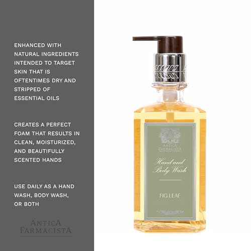 Antica Farmacista Hand & Body Wash - Luxury Nourishing Body Wash - Hydrating Hand Cleansing Wash - Bath & Body Gift - Fig Leaf, 10 fl oz