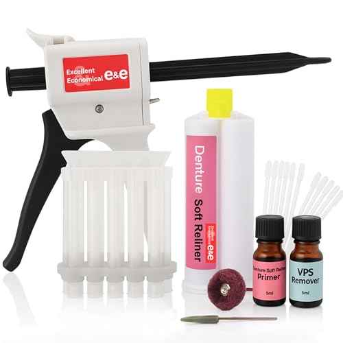 E&E Upper and Lower Denture Soft Reline Kit