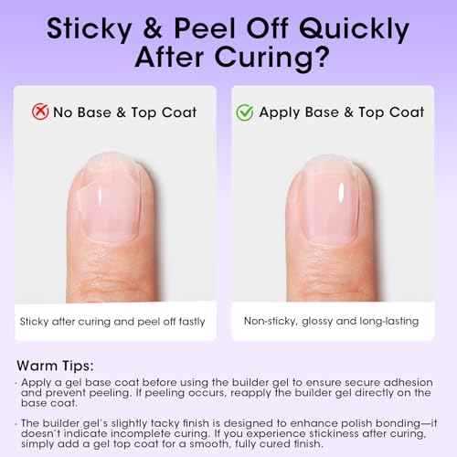 GELLEN Builder Gel for Nails, 18ml Clear Nail Extension Hard Gel in Bottle, Soak off Long Lasting U V Cured Nail Strengthener for Salon Quality Nail Art